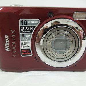 Nikon Coolpix L20 10MP Digital Camera with 3.6 Optical Zoom